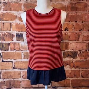 (NWT) J.Crew Sleeveless Striped Blouse